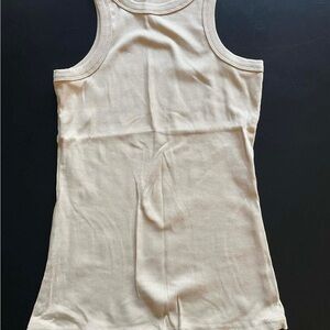 Ribbed Tank Top in Cream